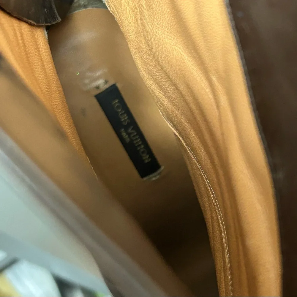 Louis Vuitton Brown Leather Women's Boots - Picture 9 of 9